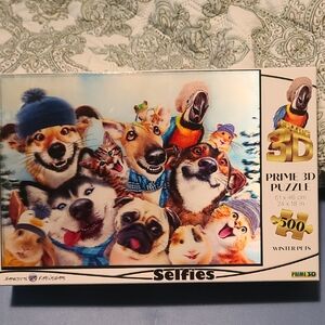 3D Puzzle with Pet Animal Selfies 500 Pcs , Boxed
